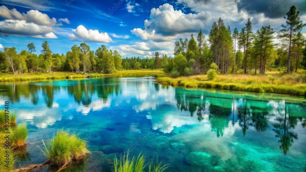 Turquoise Aqua Reflections Wetlands Turquoise Aqua Reflections Wetlands