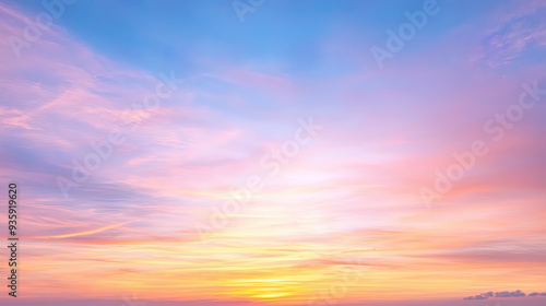 fantastic beautiful sky with cloud, gradient colors, sky background