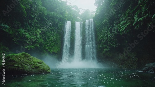 Lush Waterfall Oasis.