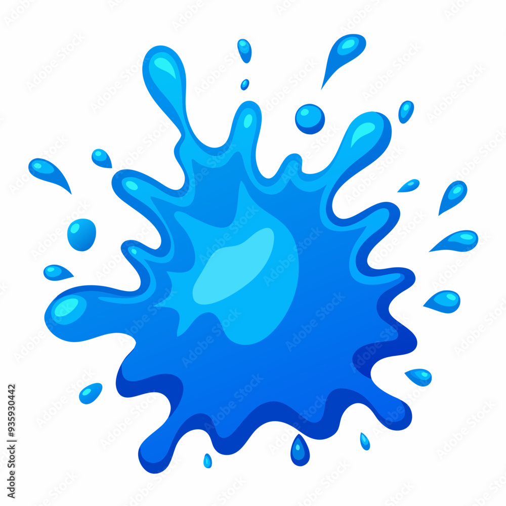 splash isolated on white splash isolated on white
