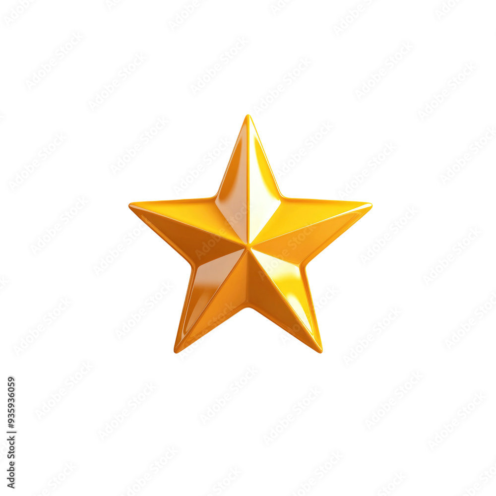 Golden Star 3D Render Golden Star 3D Render