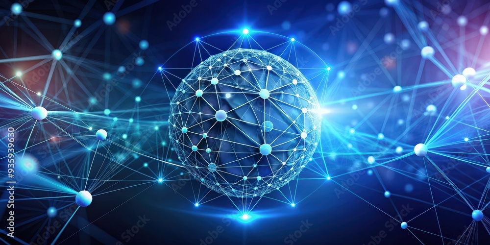 Abstract polygonal space background with connecting dots and lines resembling an atom made from particles, polygonal, space Abstract polygonal space background with connecting dots and lines resembling an atom made from particles, polygonal, space