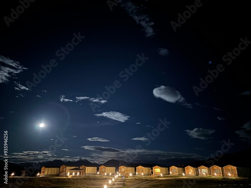Campsite at night