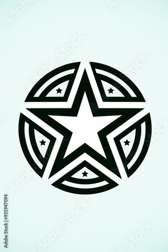 abstract star design - logo