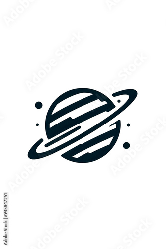 Saturn logo - minimalism