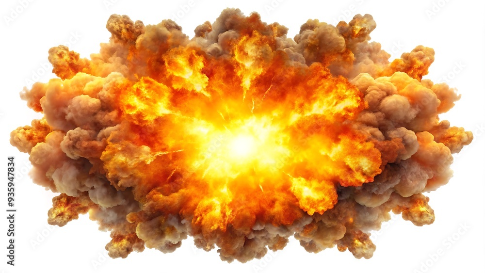 Explosion Border Isolated on a White Background Explosion Border Isolated on a White Background