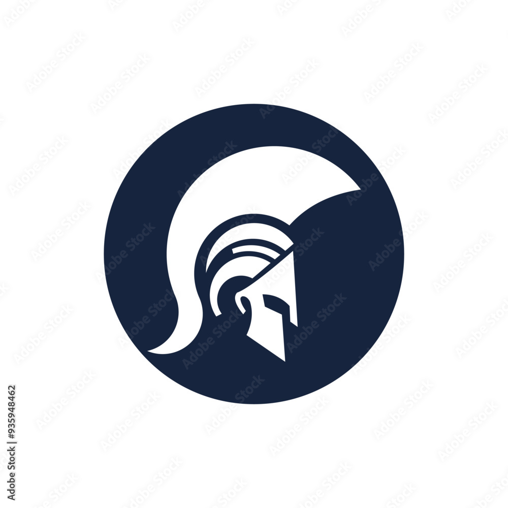 spartan and gladiator helmet logo design vector icon with creative idea spartan and gladiator helmet logo design vector icon with creative idea