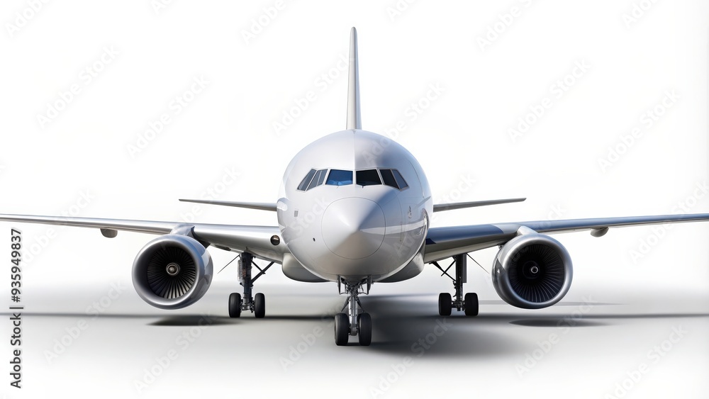 Airplane isolated on white background, aircraft, aviation, transportation, travel, jet, commercial, flying, wings Airplane isolated on white background, aircraft, aviation, transportation, travel, jet, commercial, flying, wings