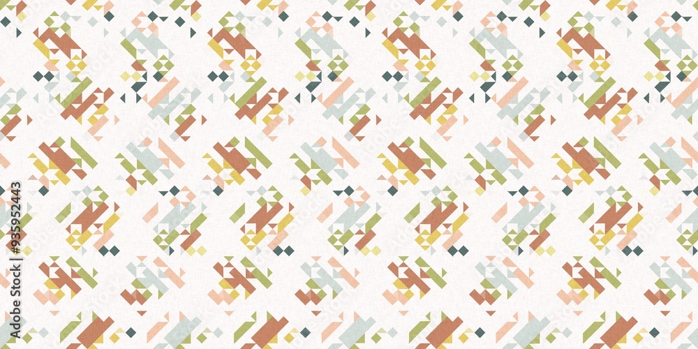 Simple glitch geometric seamless abstract border with playful woven summer color. Bright whimsical gender neutral bold irregular shape textile Cotton effect banner Simple glitch geometric seamless abstract border with playful woven summer color. Bright whimsical gender neutral bold irregular shape textile Cotton effect banner