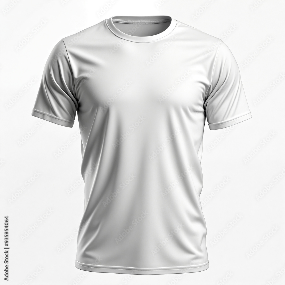 Blank white t-shirt isolated on white background for mockup Blank white t-shirt isolated on white background for mockup
