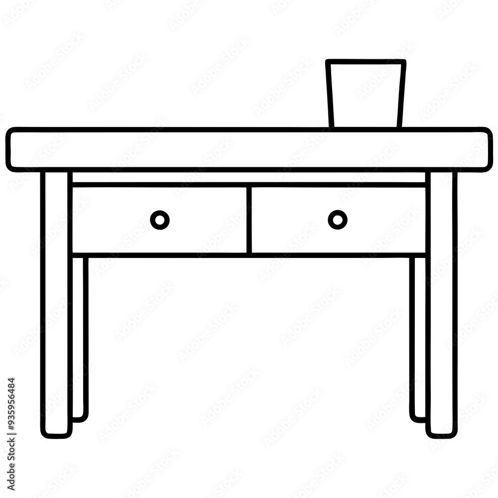 wooden kitchen table line art wooden kitchen table line art