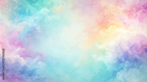 Soft pastel colors blending together in a gentle, abstract background, serene, subtle, tranquil, soothing, delicate, dreamy, calm