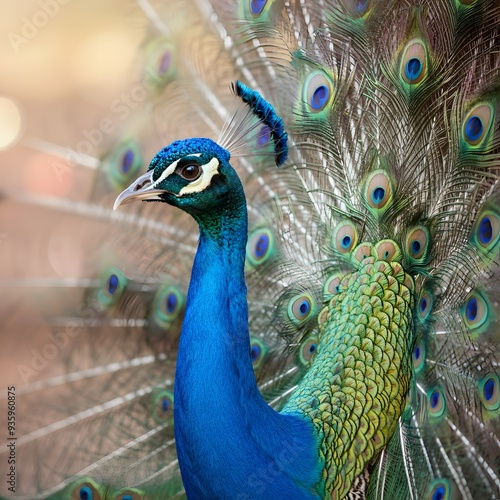 Majestic Peacock: Stunning Display of Vibrant Plumage
