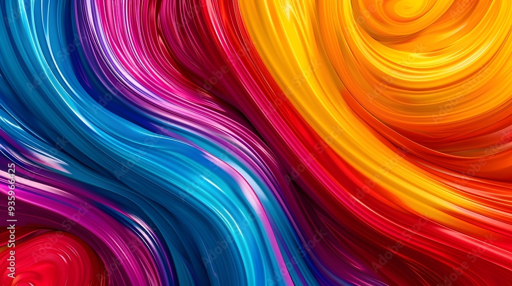 Vibrant Color Palettes: A dazzling array of swirling colors, blending in abstract forms, creating an energetic and visually stunning composition. Vibrant Color Palettes: A dazzling array of swirling colors, blending in abstract forms, creating an energetic and visually stunning composition.