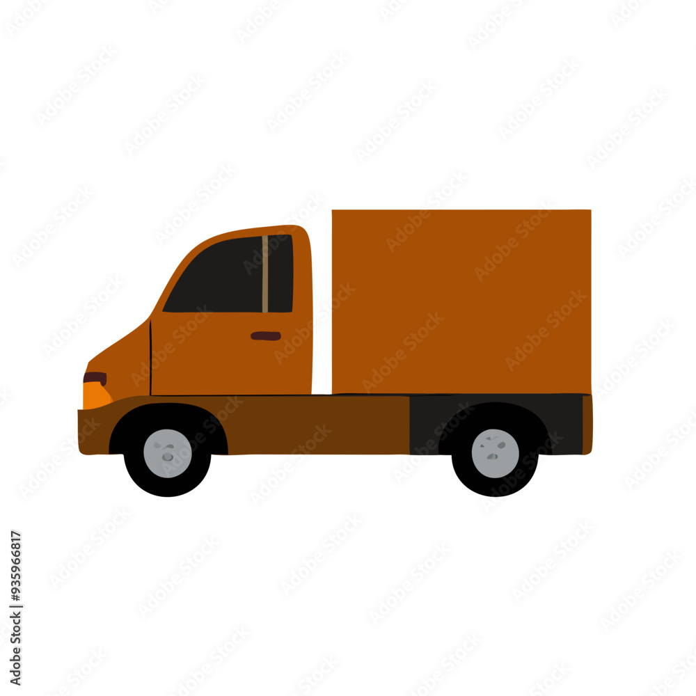 Heavy-Duty Truck Navigating Through Urban Streets, Built for Tough Hauling Jobs Heavy-Duty Truck Navigating Through Urban Streets, Built for Tough Hauling Jobs
