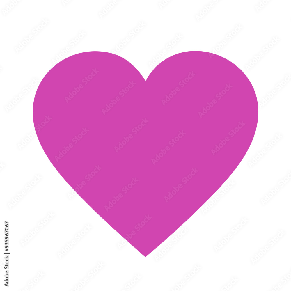 Vibrant Pink Heart Shape Symbolizing Love and Affection in a Playful Design Vibrant Pink Heart Shape Symbolizing Love and Affection in a Playful Design