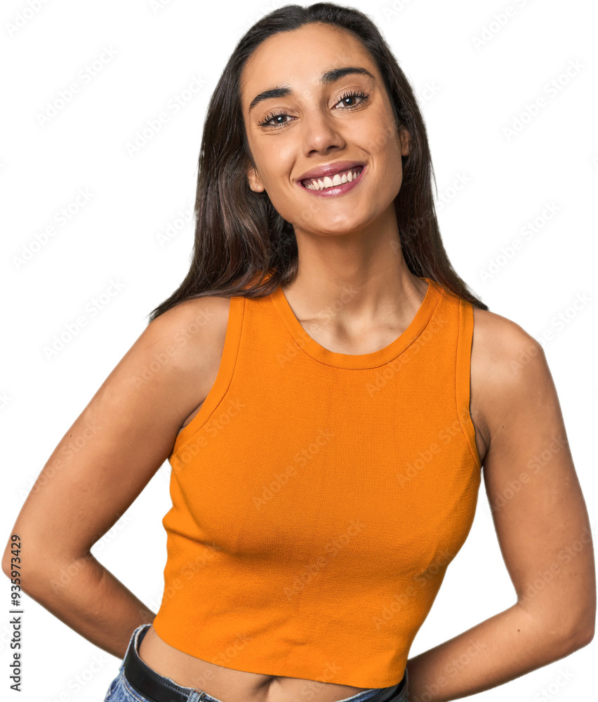 Hispanic young woman happy, smiling and cheerful. Hispanic young woman happy, smiling and cheerful.