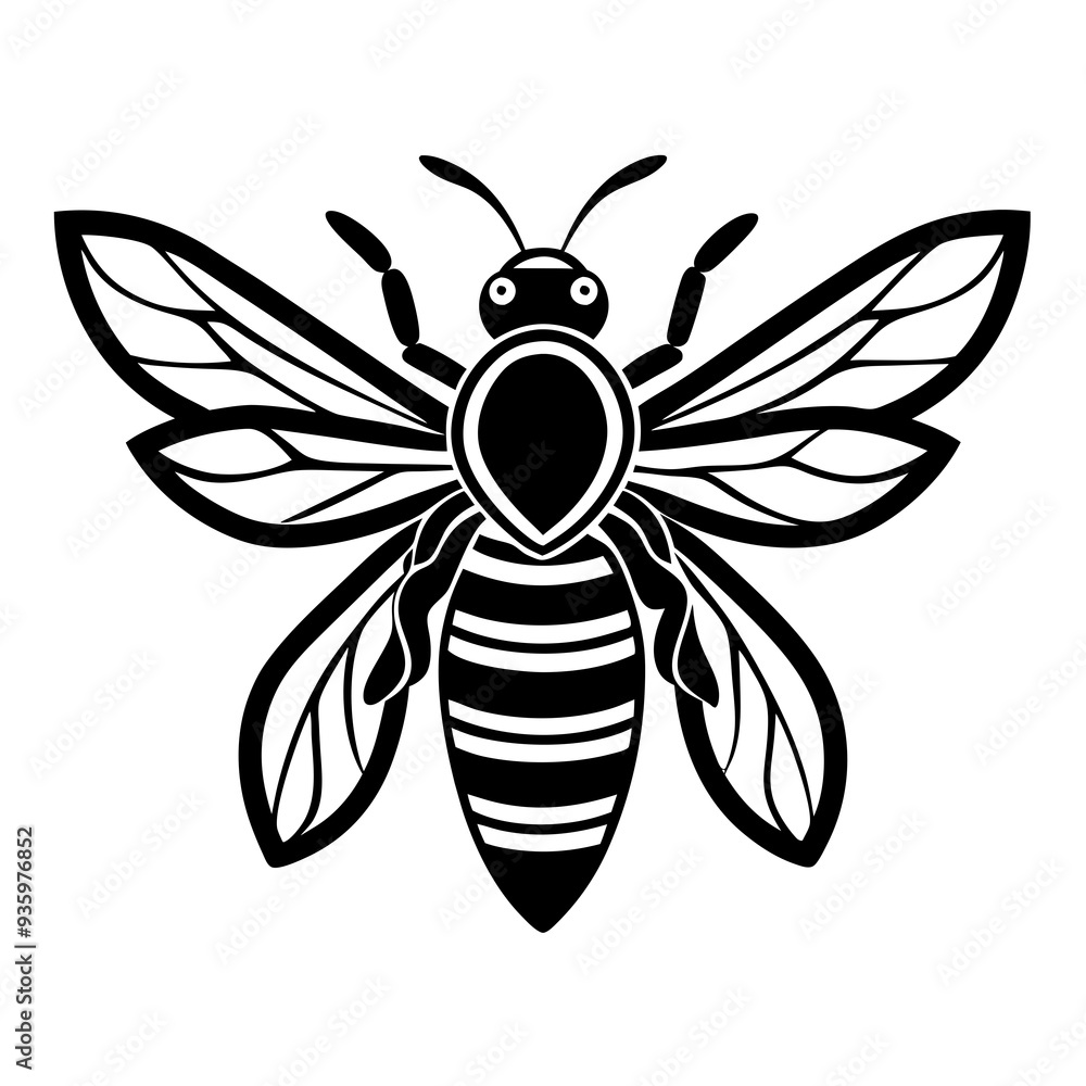 Obraz premium bee and flower