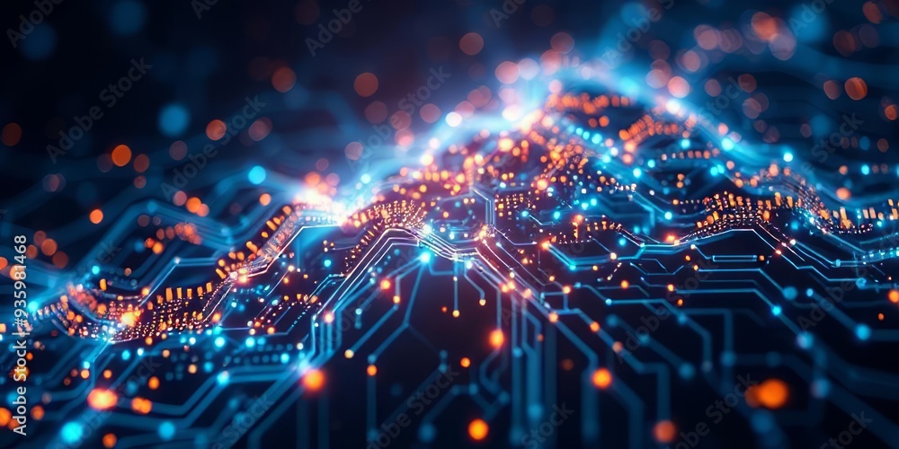Obraz premium AI Algorithm Flow