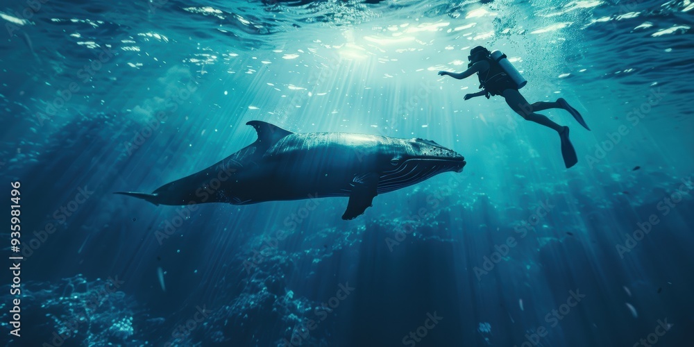 Obraz premium Whale Encounter