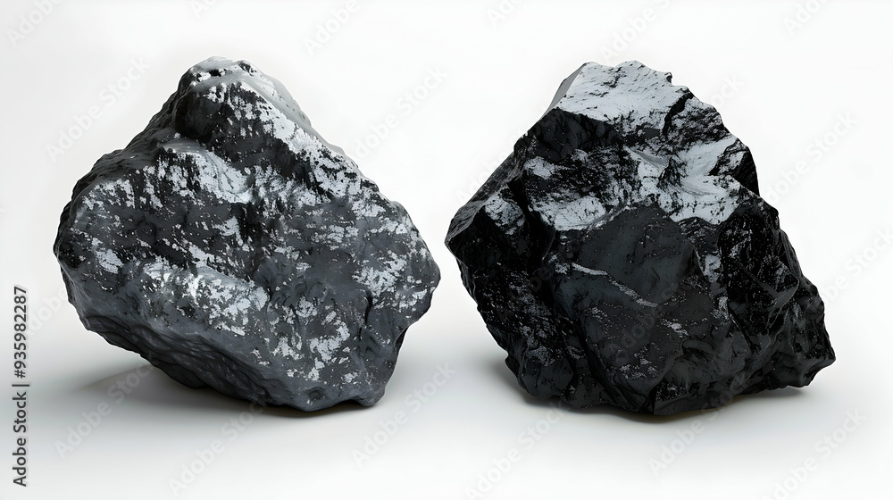 3D Flat Icon: Coal Price High and Low Concept for Energy Market Dynamics 3D Flat Icon: Coal Price High and Low Concept for Energy Market Dynamics