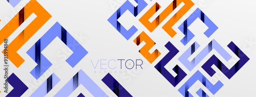 Color bend lines with shadow texture effect. Vector Illustration For Wallpaper, Banner, Background, Card, Book Illustration, landing page