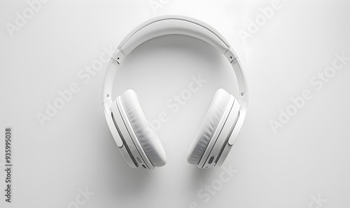 High-quality headphones on a white background. Headphone product photo beats. 