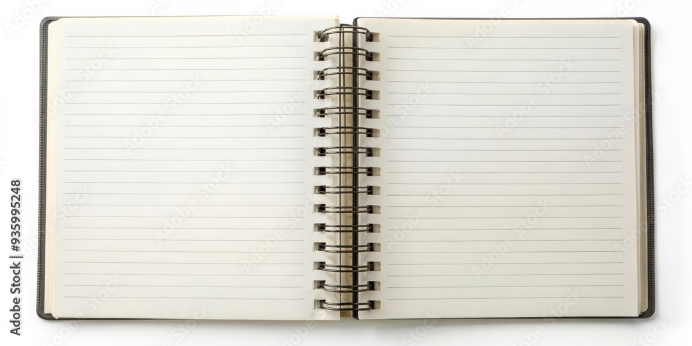 Blank notebook with spiral binding, notebook, blank, spiral, paper, jotter, writing, office, stationary, school, study, notepaper, memo Blank notebook with spiral binding, notebook, blank, spiral, paper, jotter, writing, office, stationary, school, study, notepaper, memo