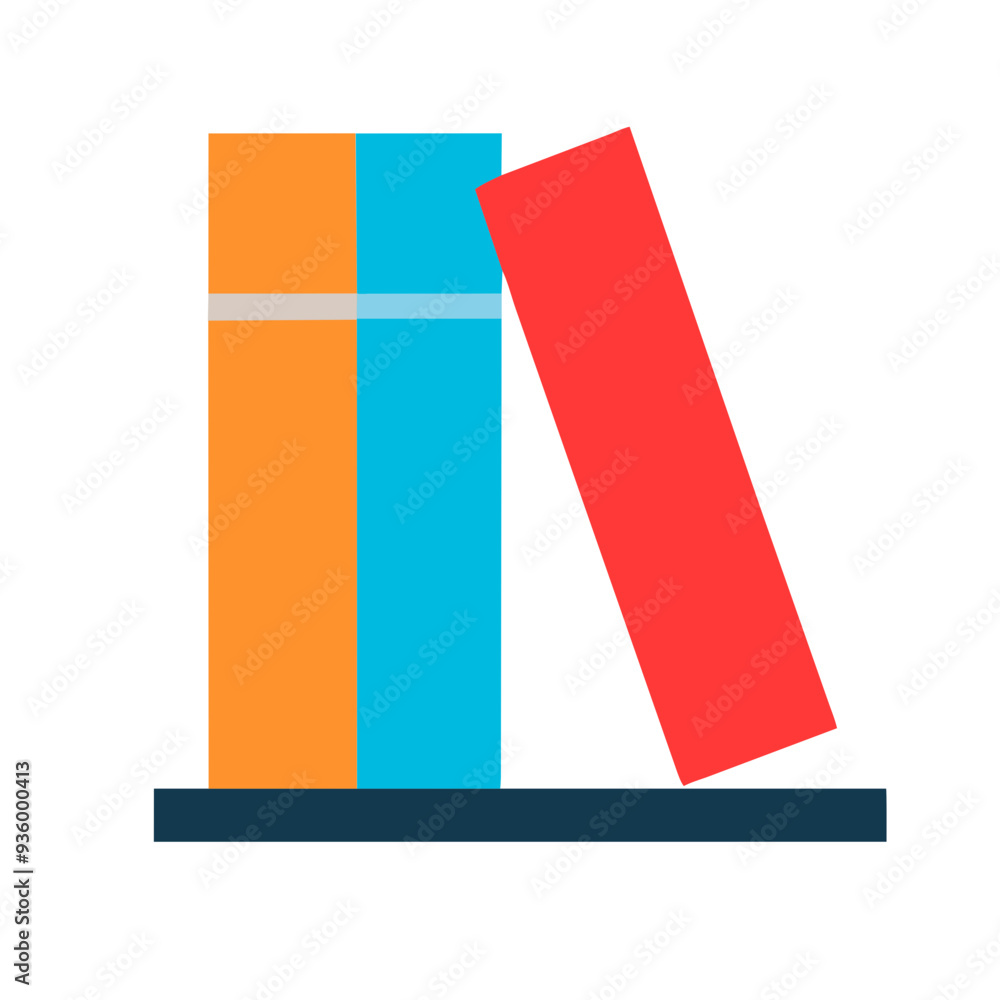 Collection of Colorful Books Stacked on a Shelf, Celebrating the Love of Reading Collection of Colorful Books Stacked on a Shelf, Celebrating the Love of Reading