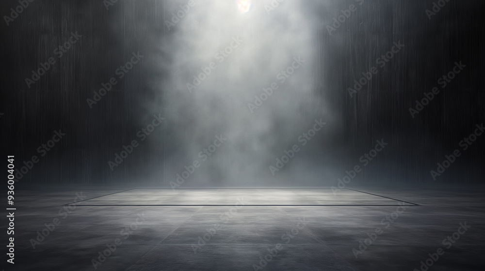 A dark room with a large amount of smoke A dark room with a large amount of smoke