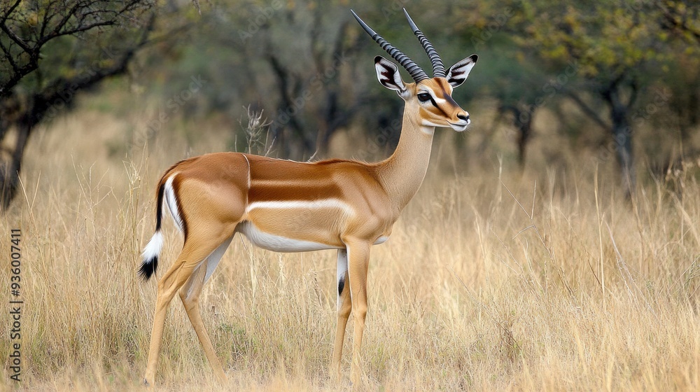 Fototapeta premium Impala Gazelle in the African Savanna