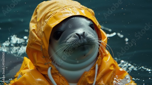  waterproof warning outfits for aquatic animals like seals  photo