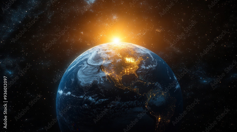 Fototapeta premium planet in space