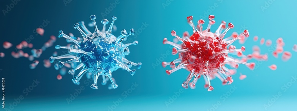 Image showing the difference between vaccinated and unvaccinated individuals in a monkeypox outbreak Image showing the difference between vaccinated and unvaccinated individuals in a monkeypox outbreak