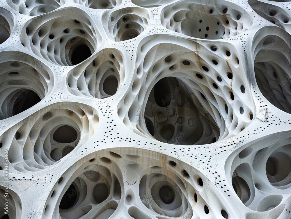 Organic Architecture: Abstract Concrete Structure Organic Architecture: Abstract Concrete Structure