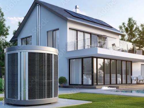 Bomba de Calor en una Casa Moderna