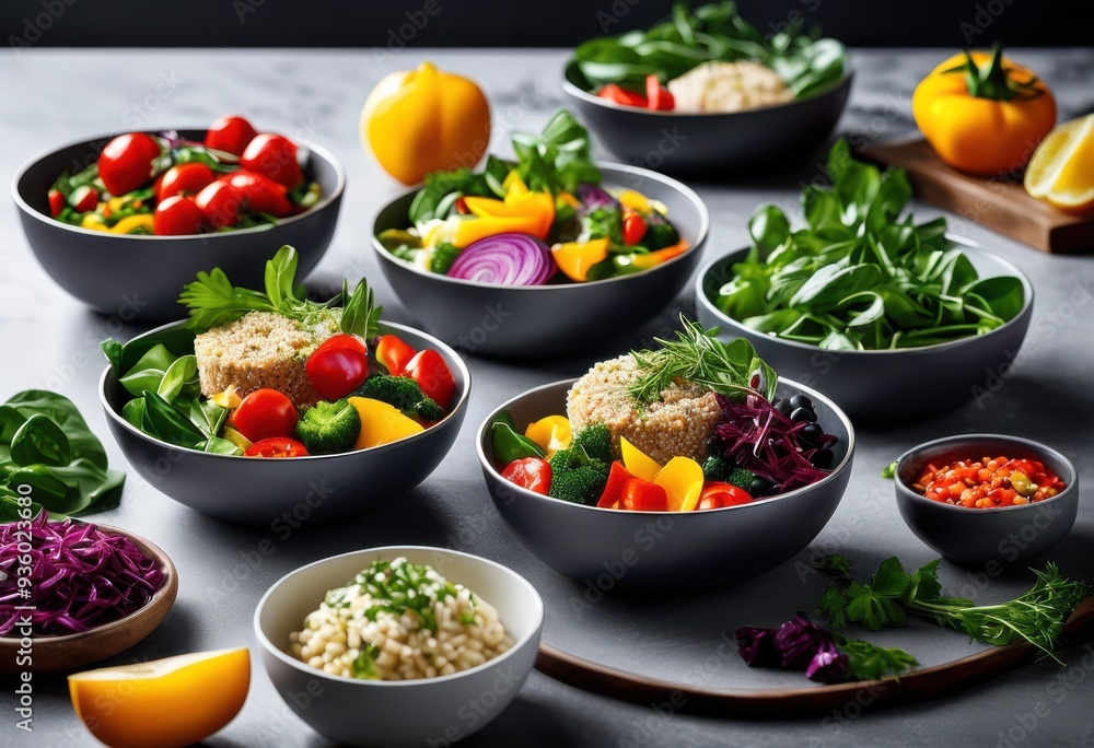 vibrant meal kits convenient food delivery featuring fresh colorful easy preparation steps, ingredients, dishes, cooking, healthy, recipes, flavorful vibrant meal kits convenient food delivery featuring fresh colorful easy preparation steps, ingredients, dishes, cooking, healthy, recipes, flavorful