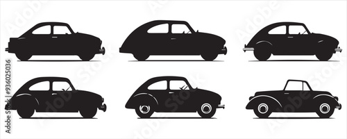 Cars silhouette vector
