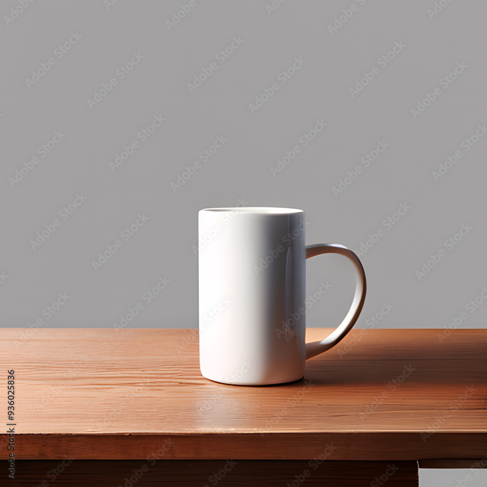 Cup on the table. Created with Generative AI technology Cup on the table. Created with Generative AI technology