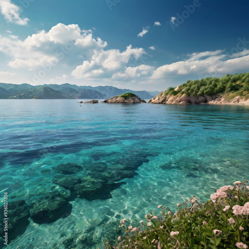 Nature sea landscape