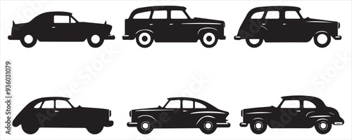 Cars silhouette vector
