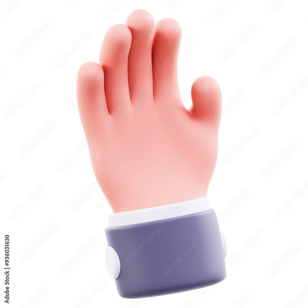 3D Accepting Hand Gesture Illustration 3D Accepting Hand Gesture Illustration