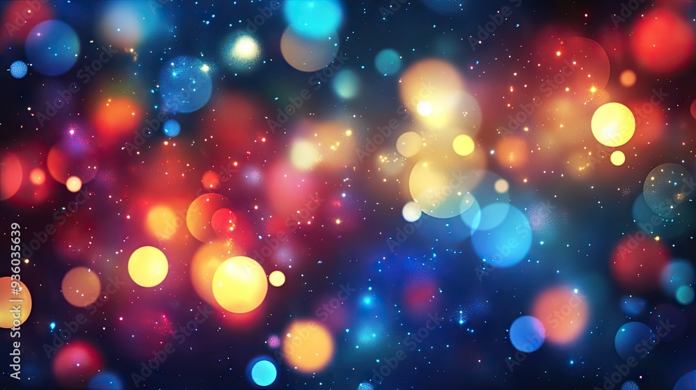 Lights blurred bokeh background Lights blurred bokeh background