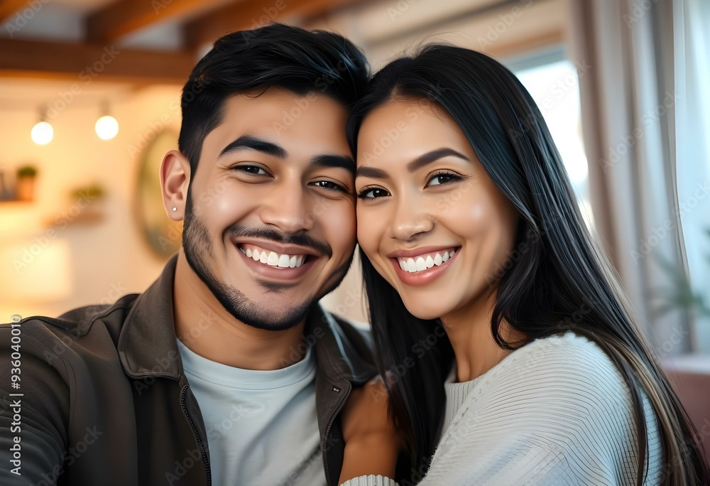 Young A Couple Close-Up Shot Young A Couple Close-Up Shot