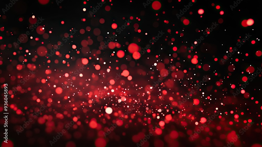 Red sparks scattered on a black background Red sparks scattered on a black background