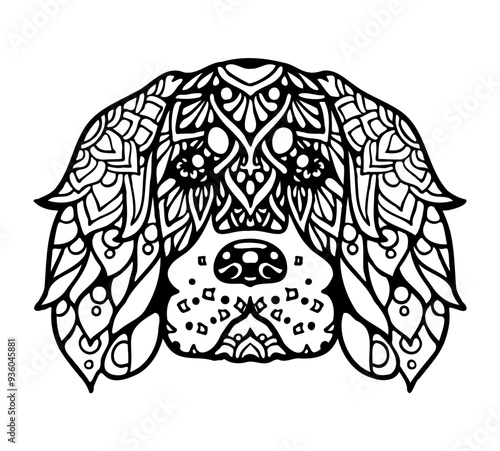 Gordon Setter Mandala Tattoo	