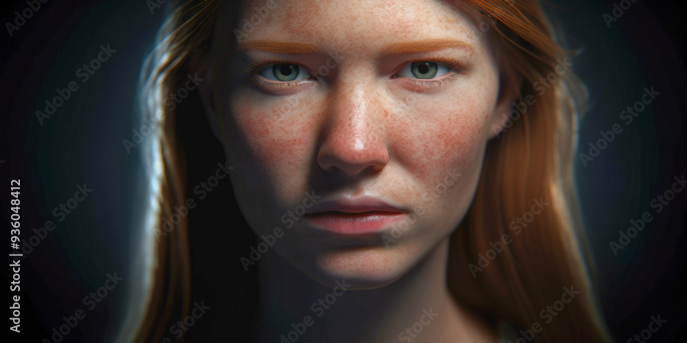 A sad girl face A sad girl face