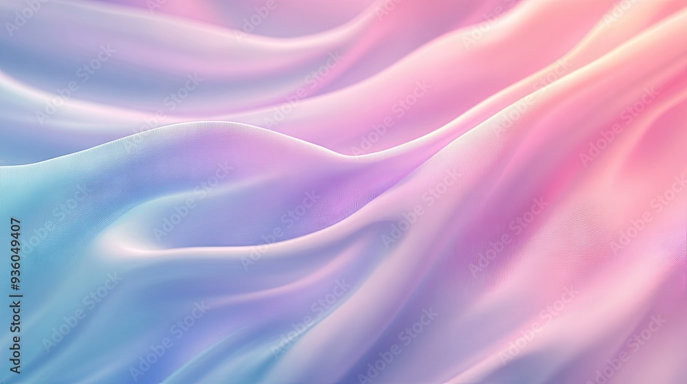 Obraz premium Smooth, flowing cloth background with a delicate, elegant texture in light, soft colors.