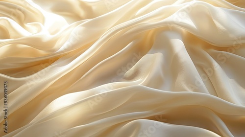 Smooth, flowing fabric with an elegant drape, forming a soft and luxurious background. -