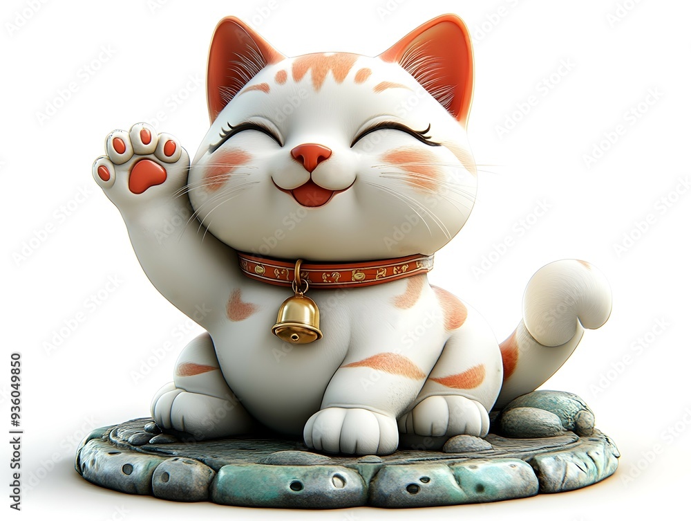 Cute Cat Toy Figurine - Adorable White Animal Shape Ideal for Pet Lovers and Collectors, Perfect for Home Decor or Children's Playtime Cute Cat Toy Figurine - Adorable White Animal Shape Ideal for Pet Lovers and Collectors, Perfect for Home Decor or Children's Playtime